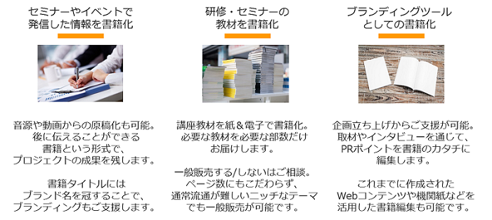 書籍化/出版活用イメージ